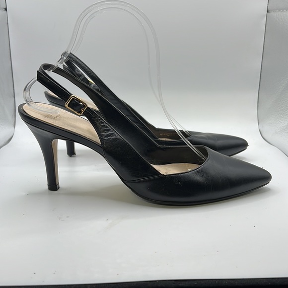 Cole Haan Shoes - Cole Haan Slingback Heels Shoes Sandals Black Womens Size 9 B